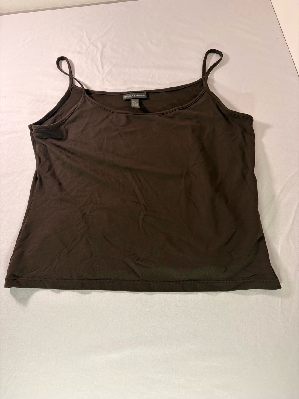 Brown Spaghetti Strap Tank Top - Banana Republic